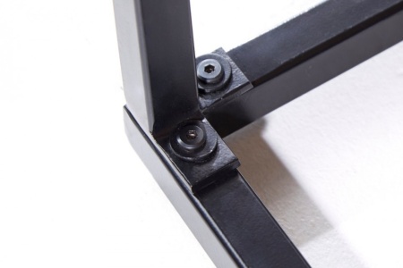 Elegante bijzettafel INFINITY HOME 60 cm natuurlijk mangohout met visgraatpatroon - Img 4