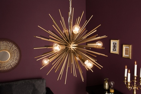 Elegante hanglamp SUNLIGHT 50cm gouden hanglamp - Img 3