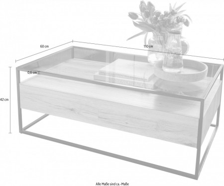 Salontafel MINNESOTA Glas Transparant