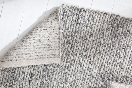 Handgemaakt tapijt HOME 240x160cm grijs gemaakt van wol - Img 6