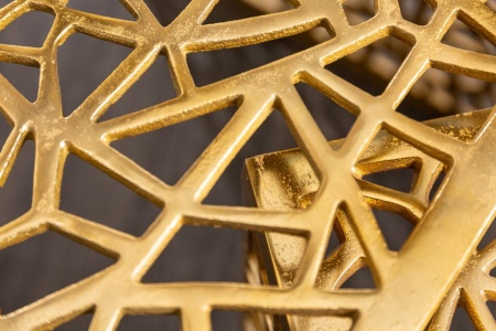 Handgemaakte salontafel Gold 50cm set van 2 goud in gap design - Img 7