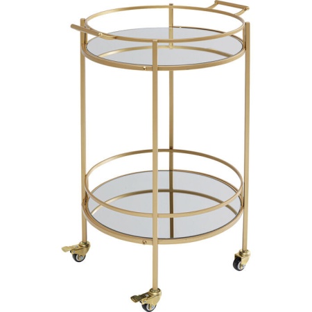 Kare Design Bartrolley tafel glas goud - Img 8