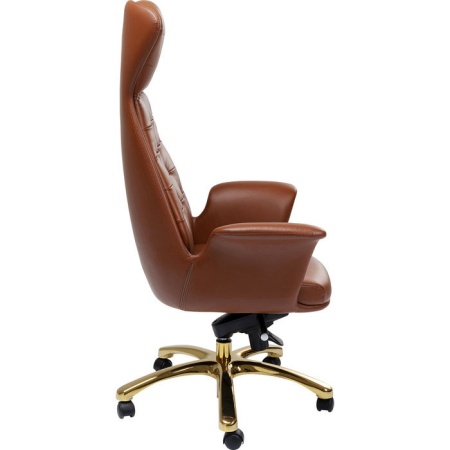 Luxe Bureaustoel messing model Brady Draagvermogen tot 500 kg - Img 6