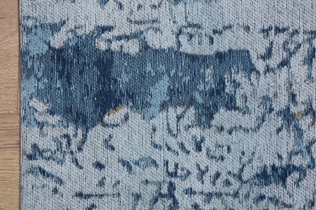 Luxe vloerkleed 240x160cm blauw katoen - Img 4