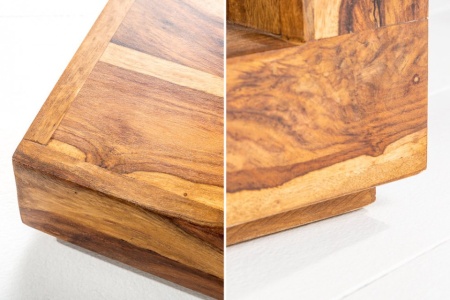 Massief kostbare houten salontafel GIANT 45 cm Sheesham Stone Finish - Img 6