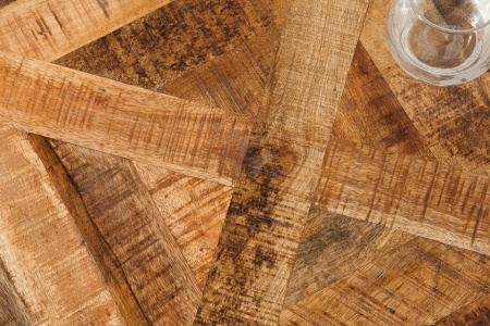 Massieve eettafel INFINITY HOME 200 cm naturel mangohout industrieel design - Img 8