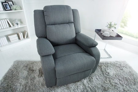 Moderne fauteuil grijze tv-fauteuil met ligfunctie - Img 3