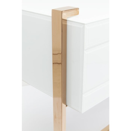 Moderne glamour-look consoletafel bedekt met gekleurd glas 134cm - Img 6