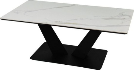 Moderne keramische salontafel 110cm in marmeren uitstraling - Img 2