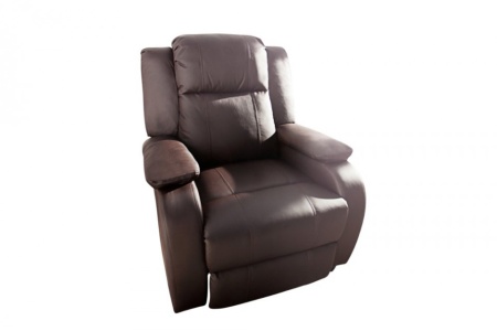 Moderne relax fauteuil Bruin fauteuil met ligfunctie - Img 7