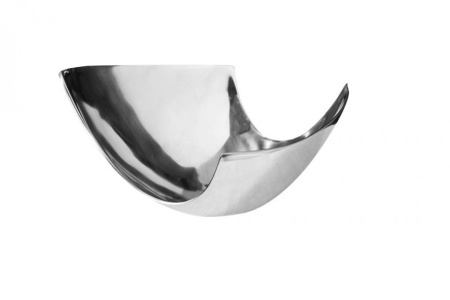 Moderne schaal ABSTRACT 24cm decoratie van gepolijst aluminium - Img 8
