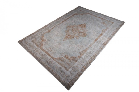 Oosters katoenen vloerkleed PURE 350x240cm antiek grijs geometrisch patroon - Img 8