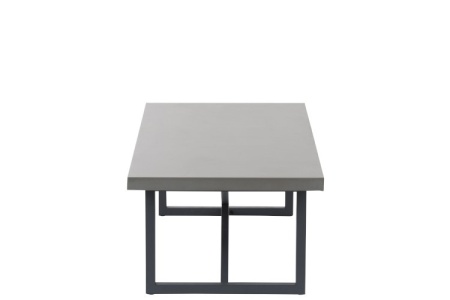 Salontafel Beton Finish Rechthoekig Hout/Metaal Grijs 120cm - Img 2