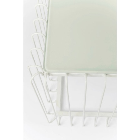 Salontafel Draad Rechthoek Wit 115x57cm - Img 3