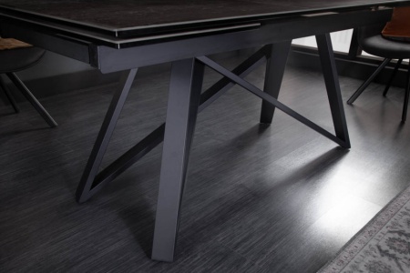 Uitschuifbare eettafel ATLAS 180-220-260cm keramiek blad in lava-look - Img 5