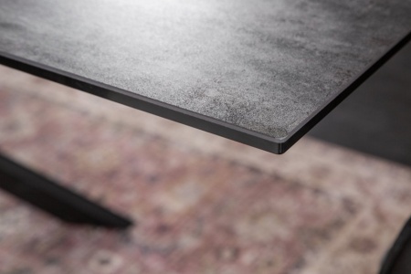 Uitschuifbare eettafel EUPHORIA 180-220-260 cm keramiek in lava-look - Img 7