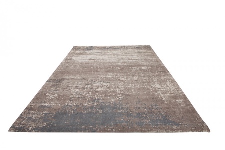 Vintage katoenen vloerkleed 240x160cm beige grijs used look - Img 3