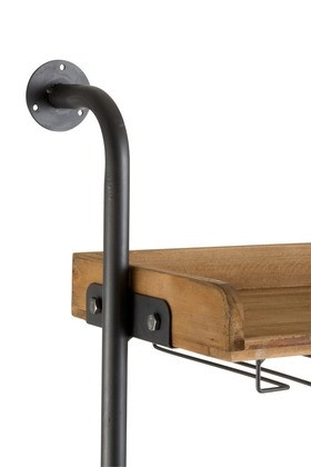 Wijnrek+Glazen Hout Naturel - Img 3