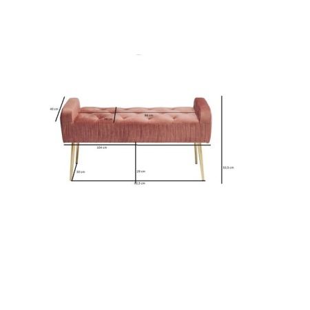 Bank Lofty Mauve Gold 103cm - Img 7