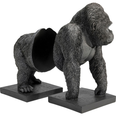 Boekensteun Gorilla Polyresin, Handgemaakt, Elke vrede uniek, Geassembleerd - Img 6