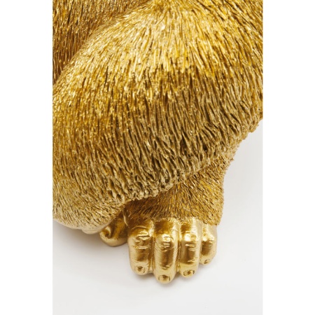 Decoratief Beeld Aap Gorilla Side Medium Goud - Img 3