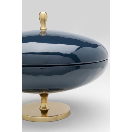 Decoratieve Schaal met Deksel Salome Blauw 24cm - Img 3