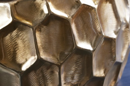Design bijzettafel ORGANIC ORIENT 55cm goud metaal gehamerd nachtkastje handgemaakt - Img 5