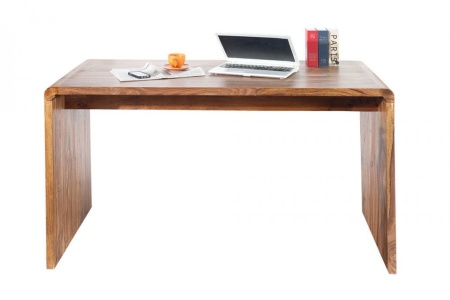 Design bureau CUBUS 150cm Sheesham Rosewood Wood Stone Finish - Img 2