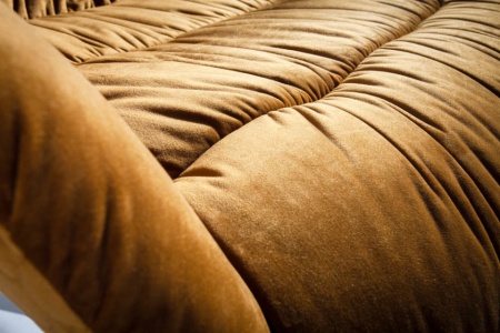 Draaifauteuil BIG DUTCH mosterdgeel fluweel met armleuningen in retrostijl - Img 5