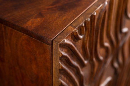 Dressoir mangohout Handgemaakt FLUID 160 cm - Img 6