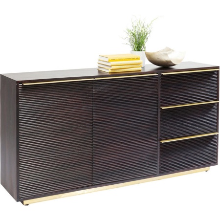 Dressoir massiefhout 3 Laden 2 deuren 150cm - Img 2