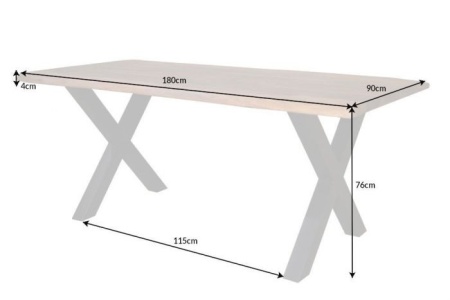 Eettafel Amazonas 180cm Massief Sheesham Hout - Img 2