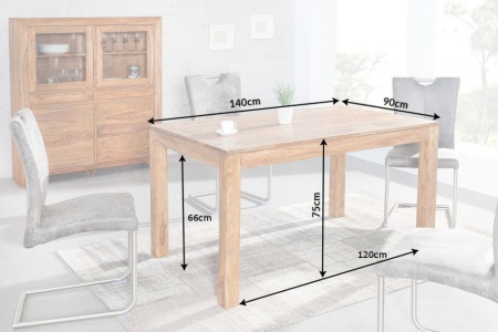 Eettafel Sheeshamhout 140 cm Model Lagos - Img 2