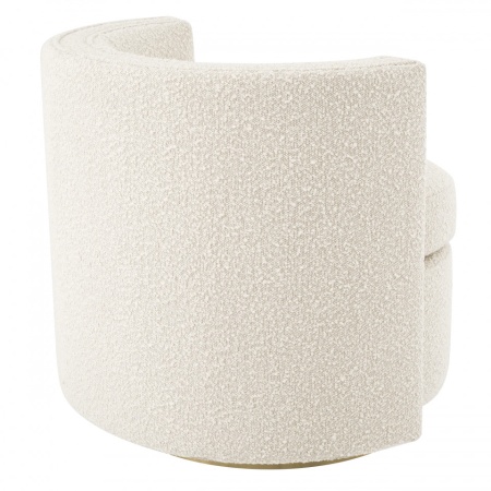 Eichholtz SWIVEL DRAAISTOEL / Fauteuil AMANDA Bouclé cream - Img 2