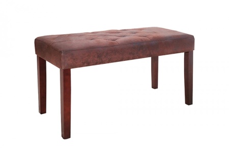 Elegante bank CAMBRIDGE 90cm sigaarbruin Chesterfield-look - Img 5