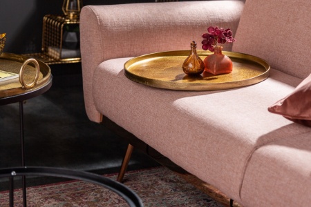 Elegante set van 2 salontafels ELEMENTS 62 cm goud met afneembaar tafelblad - Img 4