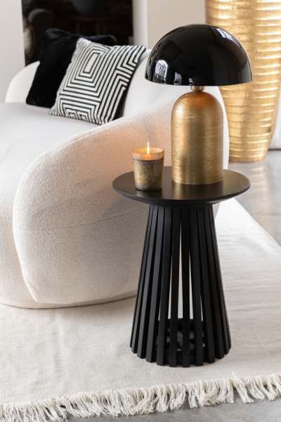 Elegante tafellamp Mush Metaal Goud/Zwart 49cm - Img 5