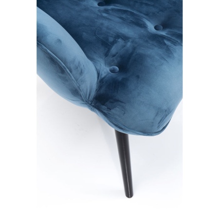 Fauteuil Zwart Vicky Velvet Blauwgroen - Img 2