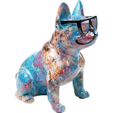 Gekleurde Deco Figuur Bulldog met zonnebril - Img 8