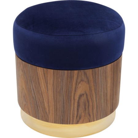 Hocker Lilly blauw Ø39cm - Img 2
