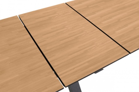 Industriële Uitschuifbaar Design eettafel 160-210cm eiken look - Img 4