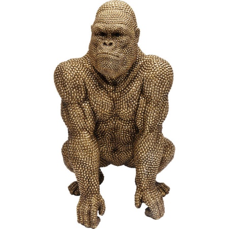 Kare Design Decoratie Beeld Gorilla Goud 80cm - Img 2