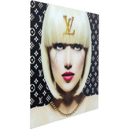 Louis vuitton Ingelijste kunst Glas Lopende Ogen 80x80 - Img 5