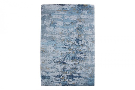 Luxe vloerkleed 240x160cm blauw katoen - Img 5