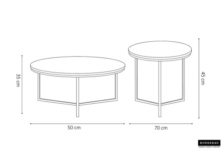 MARMEREN SALONTAFEL WIT 2-DELIG frame messing goud - Img 3
