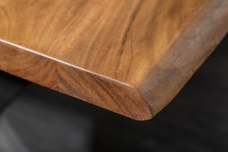 Massief Acacia Hout Boomstam Eettafel 180cm blad dikte 3,5cm - Img 4