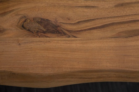 Massief Boomstam Accacia Hout Eettafel 160cm Bladdikte 2.6 cm industrieel sledeonderstel - Img 7