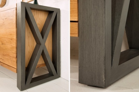 Massief dressoir THOR 200cm wild eiken geolied in industrieel design - Img 6