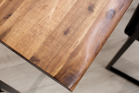 Massieve Acacia eiken-houten tafel Genesis 160cm Industrial look - Img 2