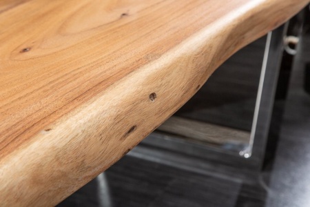 Massieve boom salontafel MAMMUT 110cm acacia 4cm tafelblad - Img 3